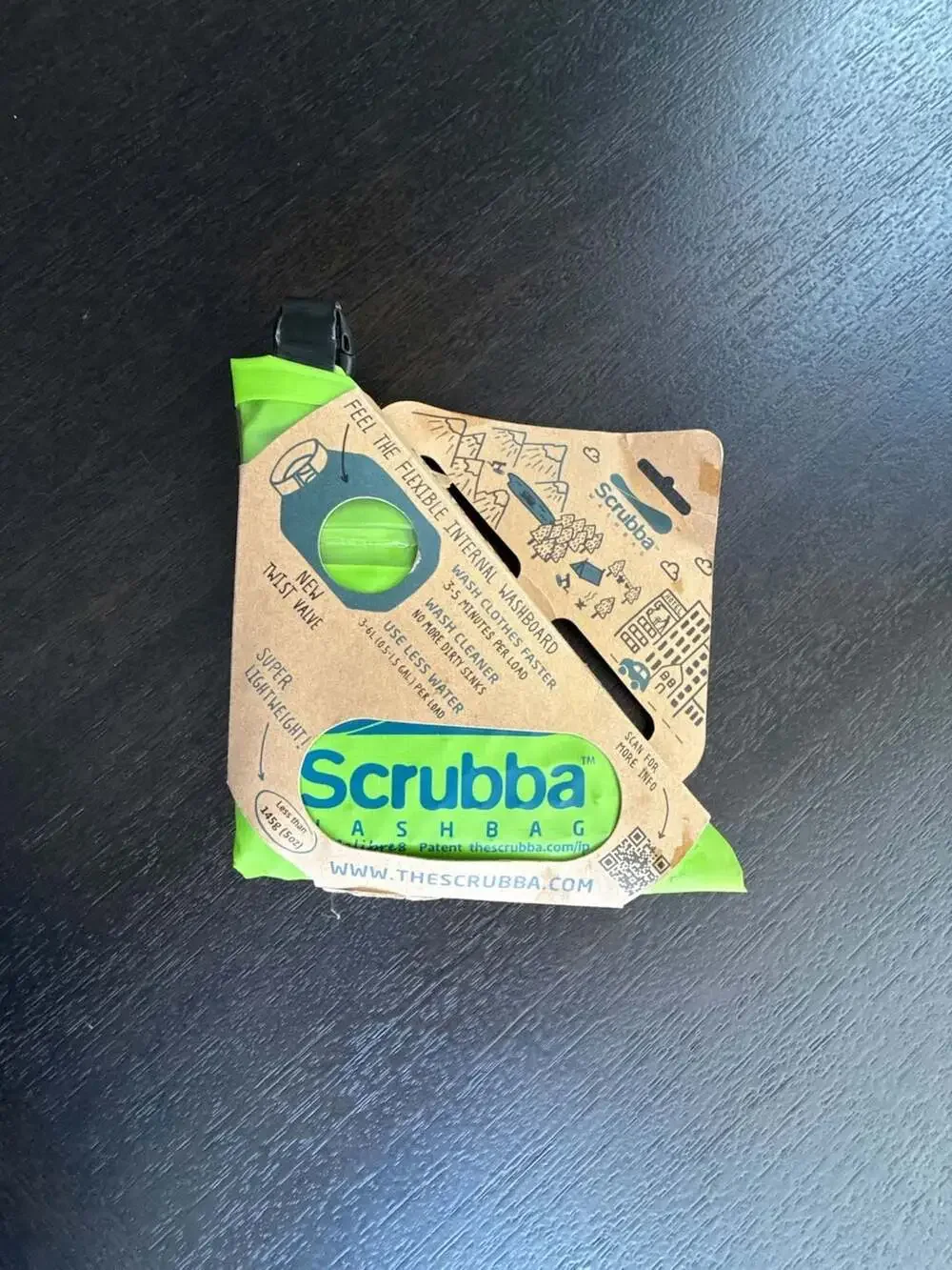 Scrubba Outdoor Wash Bag for Camping and Travel, Portable and Compact.